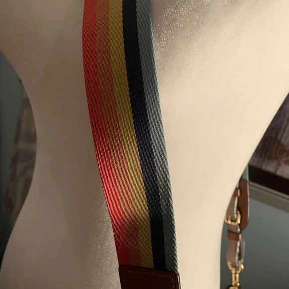 Brand new with tags rainbow strapped and rainbow logo coach crossbody bag - Picture 7 of 12